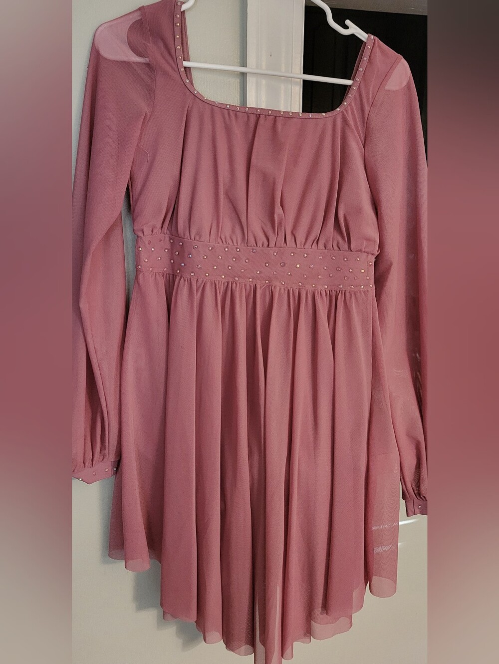 Rose Colored Costume with Studded Waist